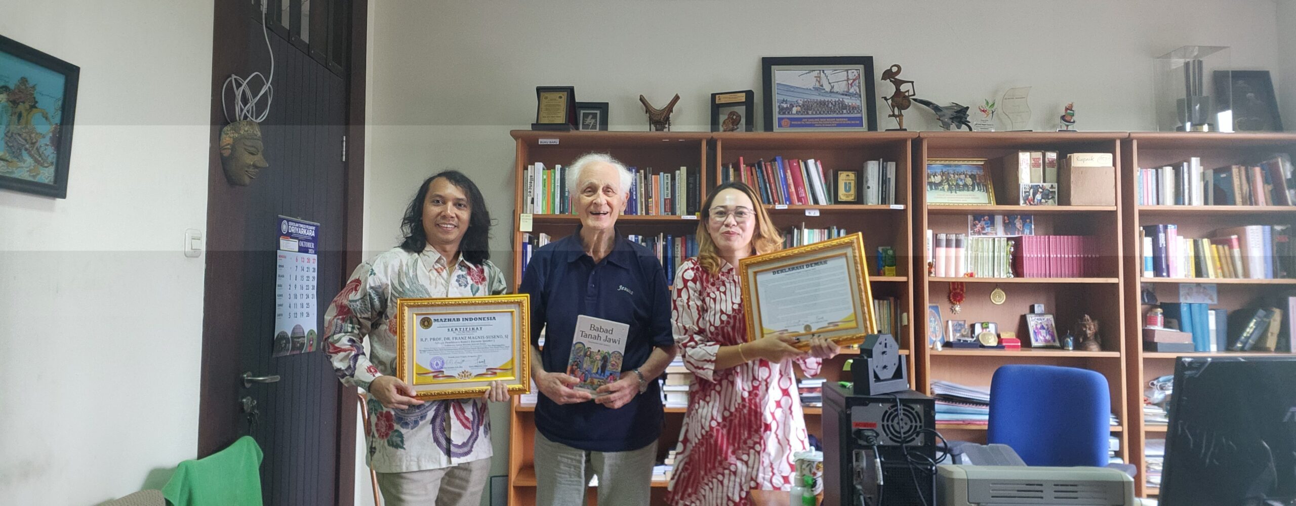 Mazhab Indonesia Bertemu Prof. Dr. Franz Magnis-Suseno SJ Pasca Kongres Mazhab Indonesia Ke-1 2024, Mendiskusikan Deklarasi Demak